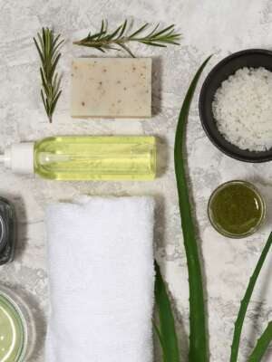 Arrangement of skin care products